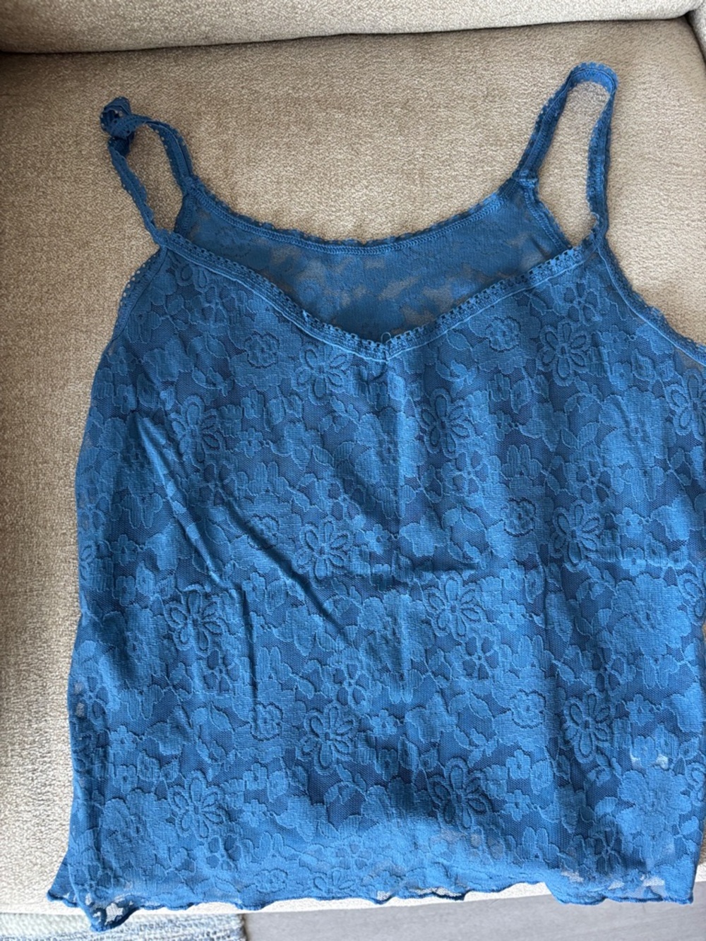 Hanky panky dark blue lace tank